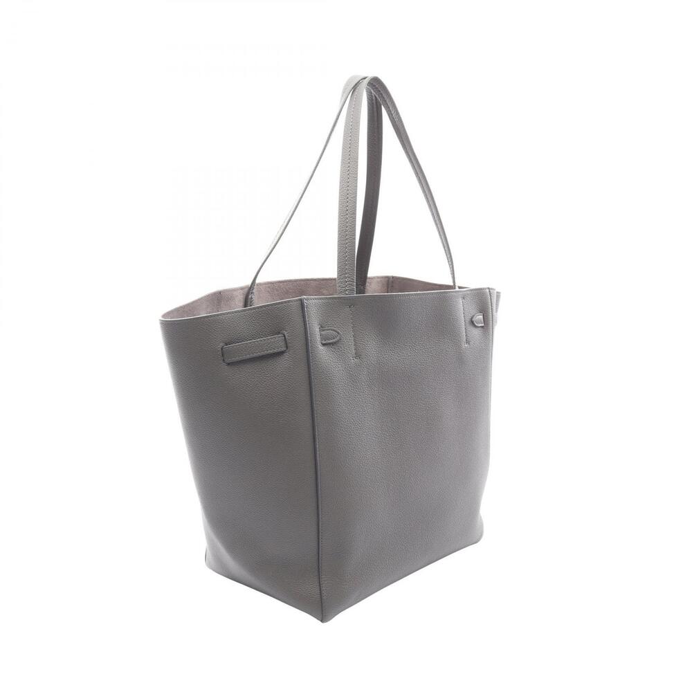 Celine Leather Phantom Bag Gray Tote Cabas